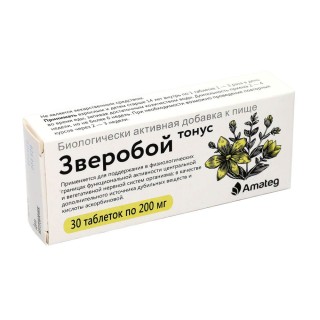 Tonus jonažolės ekstraktas 200 mg, 30 tablečių