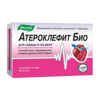 Evalar ateroklefit 250 mg, 30 tablečių