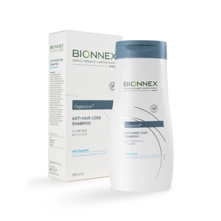 Bionnex Organica šampūnas nuo plaukų slinkimo ir pleiskanų, 300 ml