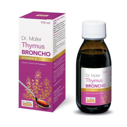 Dr. Muller broncho gyslotis + vitaminas C, 110 ml