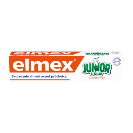 Elmex junior vaikiška dantų pasta 6-12 m., 75 ml 