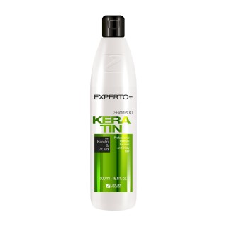 EXPERTO atkuriantis šampūnas garbanotiems plaukams su keratinu, 500 ml