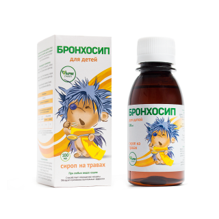 Bronchosip žolelių sirupas vaikams + vitaminas C, 100 ml
