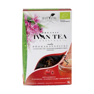Fermentuota siauralapio gauromečio Ivan-chai arbata su gudobele, 50 g
