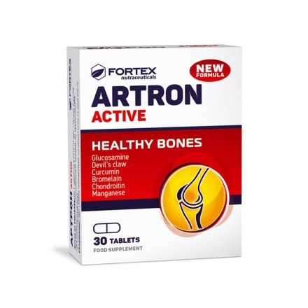 Fortex Artron Aktiv gliukozaminas + gulsčiojo inkaruočio ekstraktas, 60 tablečių