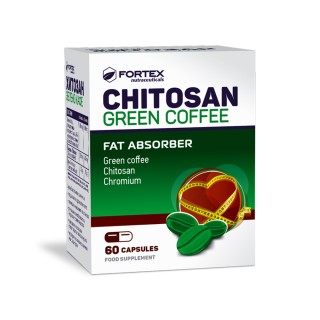 „CHITOSAN“ Žaliosios kavos pupelių ekstraktas, 60 kapsulių