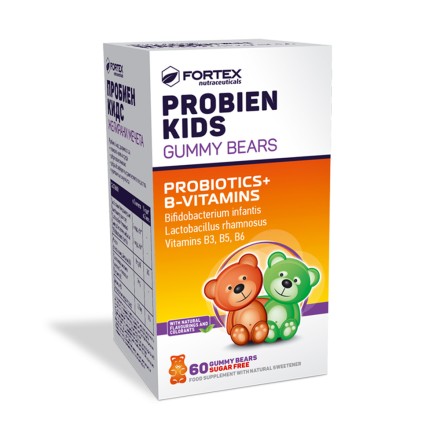 Probien Kids gyvybingos bakterijos + B grupės vitaminai vaikams, 60 guminukų