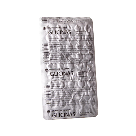 Glicinas tirpios tabletės 100 mg, 50 tablečių