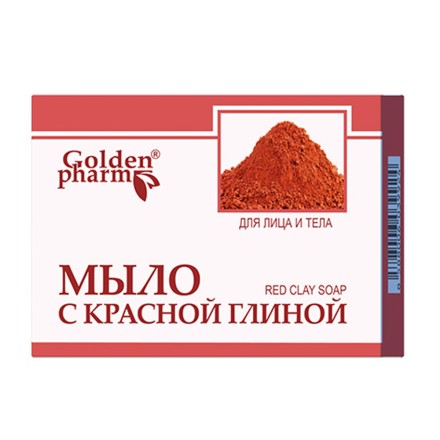 Golden Pharm muilas su raudonuoju moliu 70 g