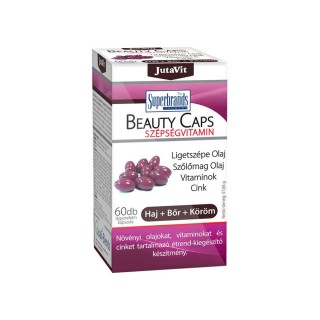 JutaVit Beauty Caps grožio kapsulė plaukams, nagams, odai, 60 kapsulių