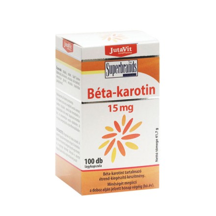 JutaVit beta karotenas 15 mg, 100 kapsulių