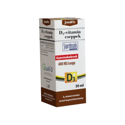 JutaVit vitaminas D3 lašiukai 10 µg 400 TV, 30 ml