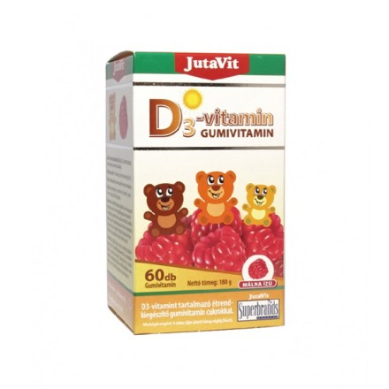 JutaVit vitaminas D3 vaikams, 60 guminukų