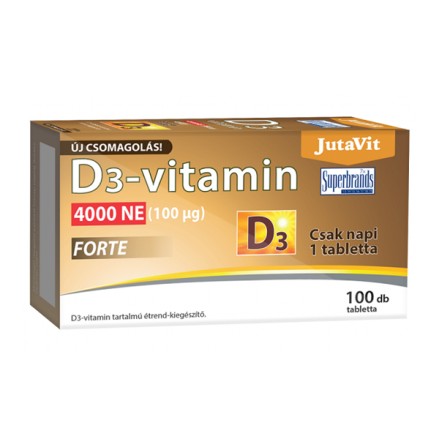 JutaVit vitaminas D3 4000 TV forte 100 mcg, 100 tablečių