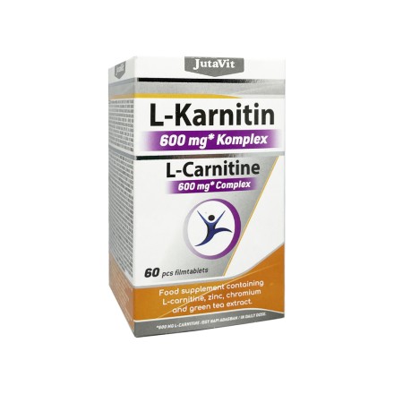 JutaVit l-karnitinas 600 mg komplex, 60 tablečių