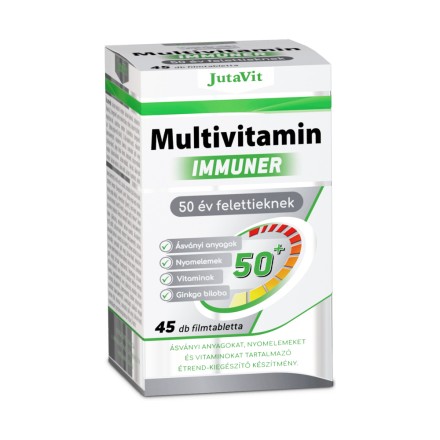 Jutavit Immuner multivitaminai imunitetui senior su laktobacilomis, 45 tabletės