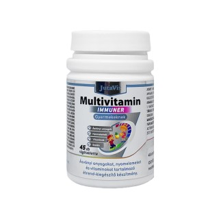 JutaVit Immuner multivitaminai vaikams su laktobacilomis, 45 tabletės