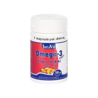 JutaVit omega 3 žuvų taukai 1000 mg