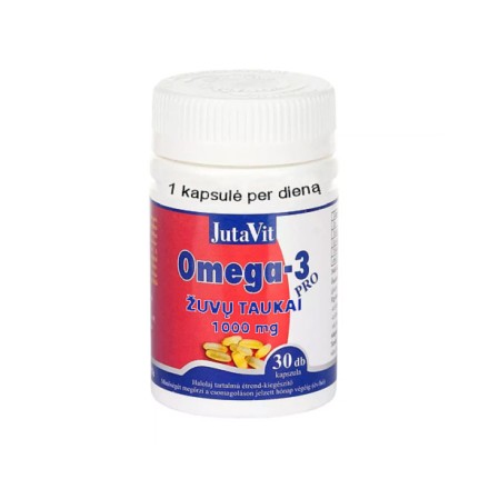 JutaVit omega 3 žuvų taukai 1000 mg