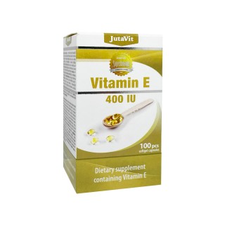 JutaVit vitaminas E 400 TV dežutėje, 100 kapsulių