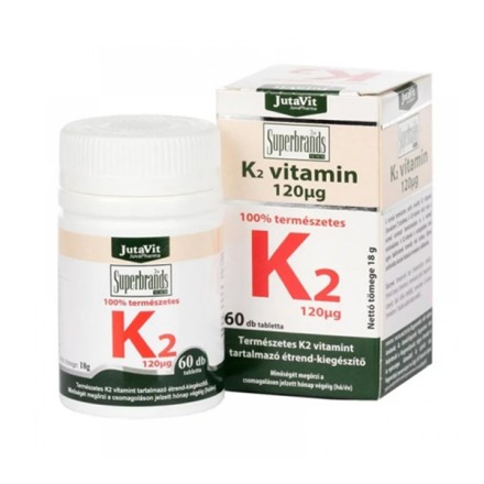 JutaVit K2 vitaminas 120 mcg, 60 tablečių