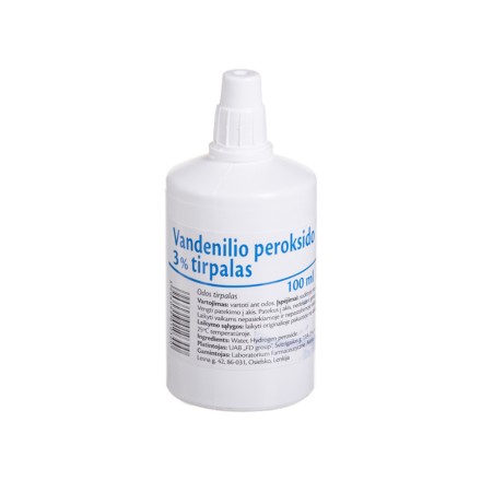 Vandenilio peroksidas 3 % tirpalas, 100 ml