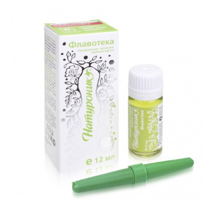 Žalias aliejus „Naturonic flavoteka” lašai nuo skausmo, 12 ml