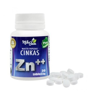 Niksen cinkas ++ 15 mg, 30 tablečių