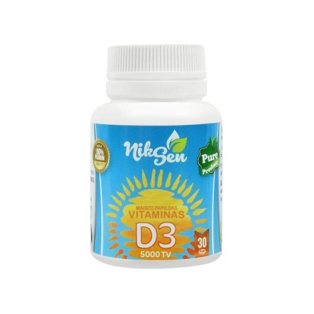 NikSen vitaminas D3 5000 TV, 30 tablečių