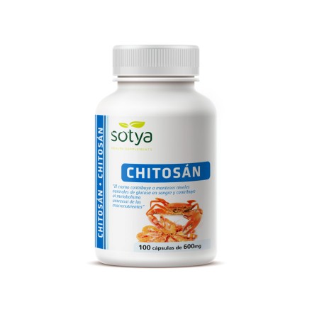 Sotya chitozanas + chromas + vitaminas C, 100 kapsulių