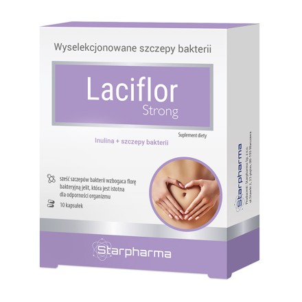 Starpharma laciflor strong bifido gerosios bakterijos, 10 kapsulių