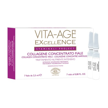 Vita-Age Excellence kolageno koncentratas veido kaklo dekoltė odai, 7 ampulės