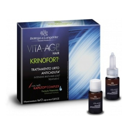Vita-Age Krinofort priemonė nuo plaukų slinkimo, 10 buteliukų po 10 ml