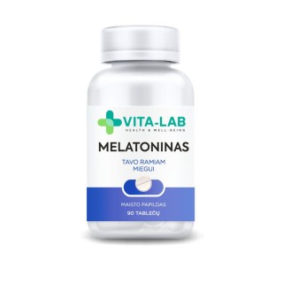 VITA-LAB melatoninas 2 mg, 90 tablečių