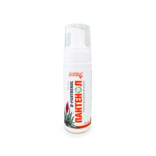 Golden pharm purškiamosios pantenolio putos 10% su Aloe Vera, 150 ml