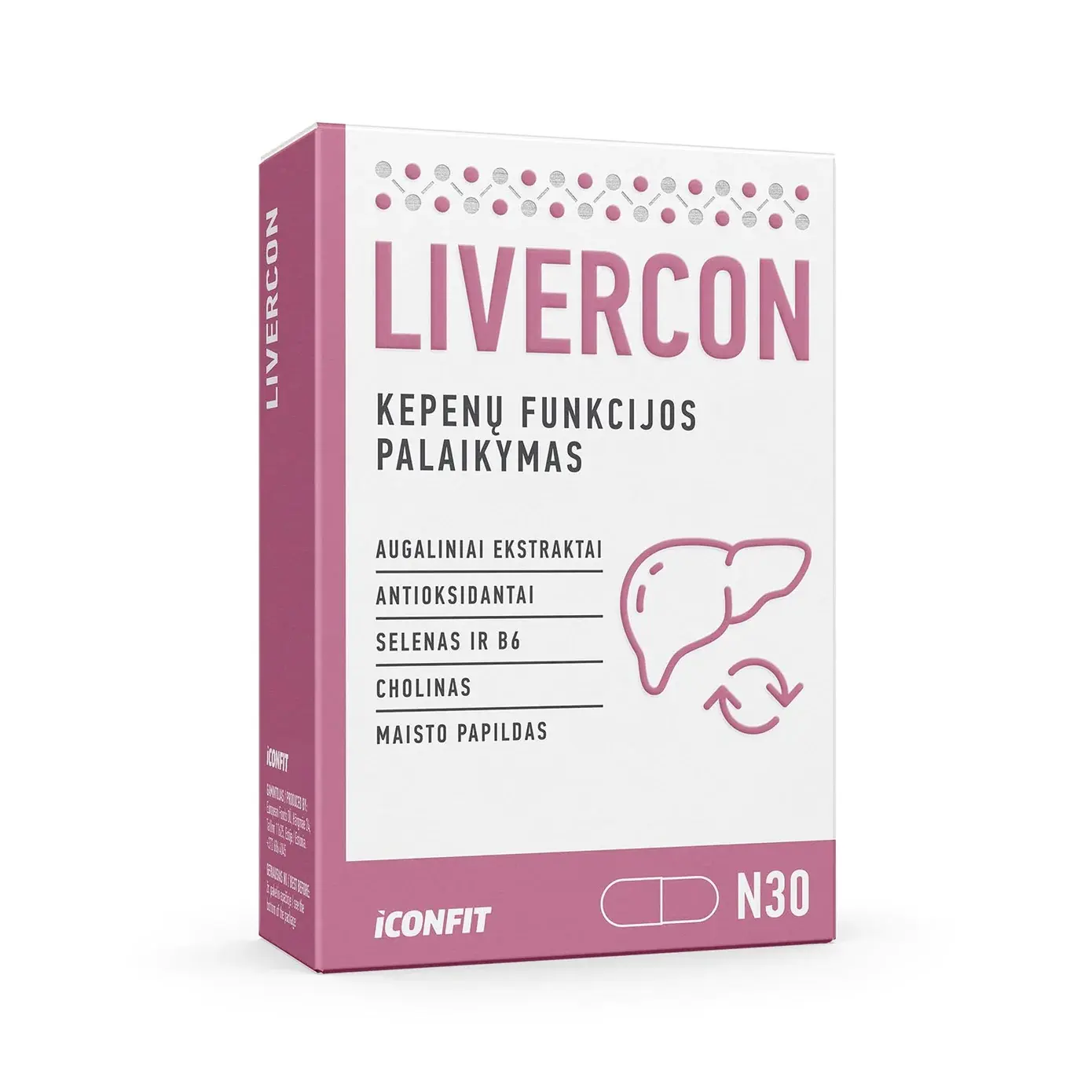 Iconfit Livercon liver function, 30 capsules