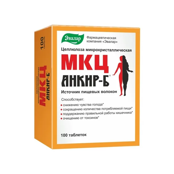 Evalar mkc „Ankir – B“ mikrokristalinė celiuliozė, 100 tablečių