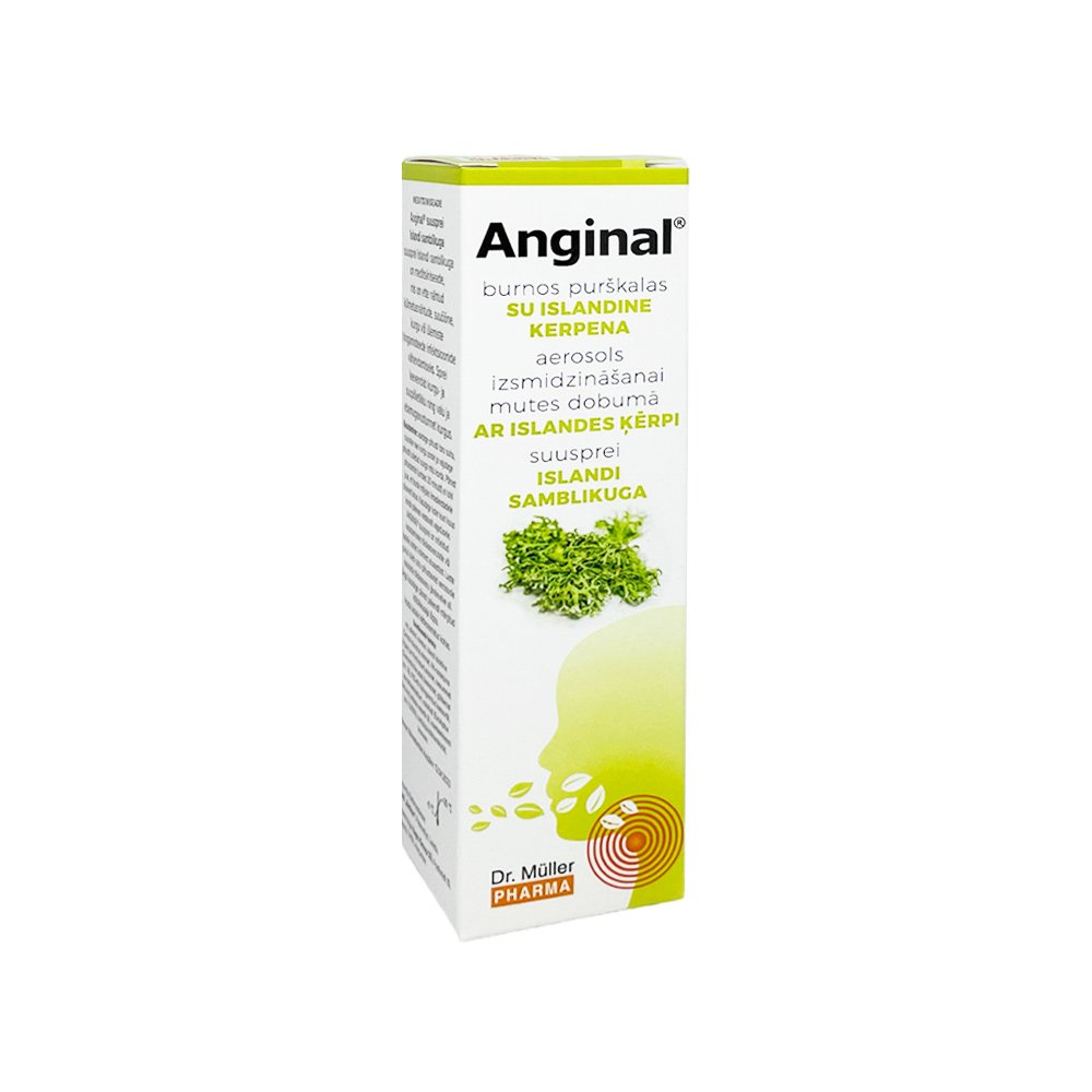 Dr. Muller anginal throat spray with island lichen, 30 ml