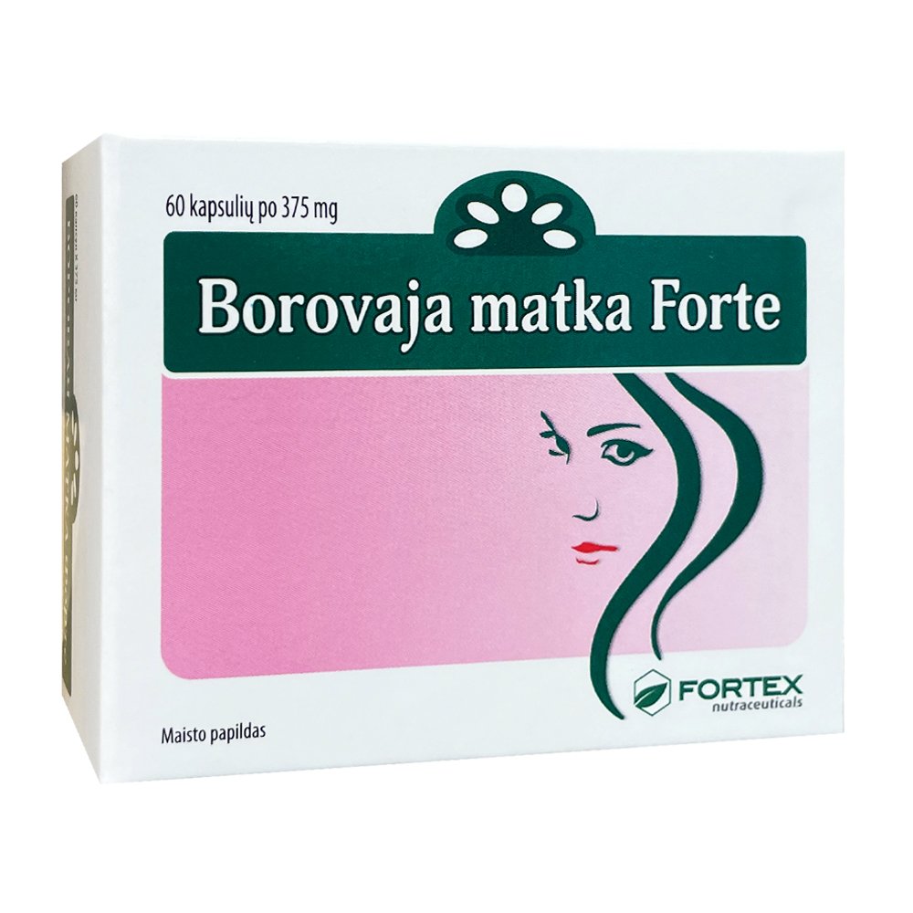 „Borovaja matka Forte“ vienašalė užgina, 60 kapsulių