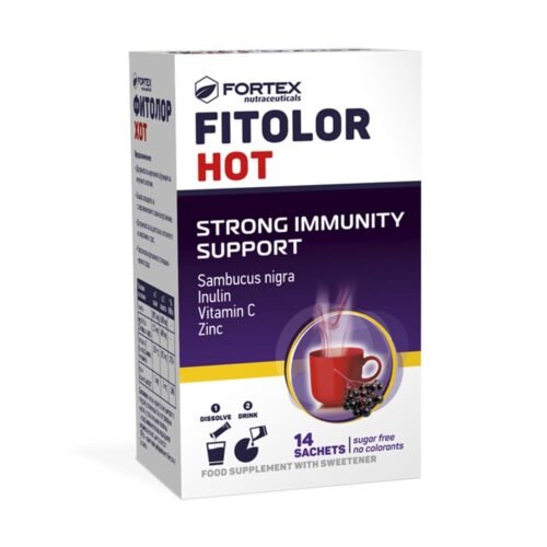 Fitolor Hot for immunity inulin + elderberry + vitamin C + zinc, 14 packets