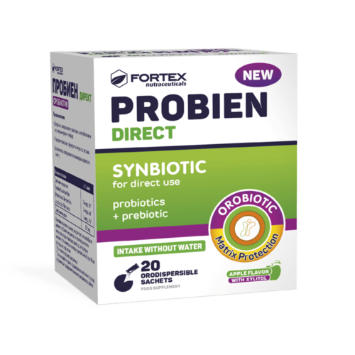 Fortex Probien Direct Inulin + lebensfähige Bakterien, 20 Packungen
