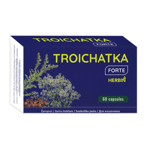 Herbin Troychatka Forte zur Darmreinigung, 60 Kapseln