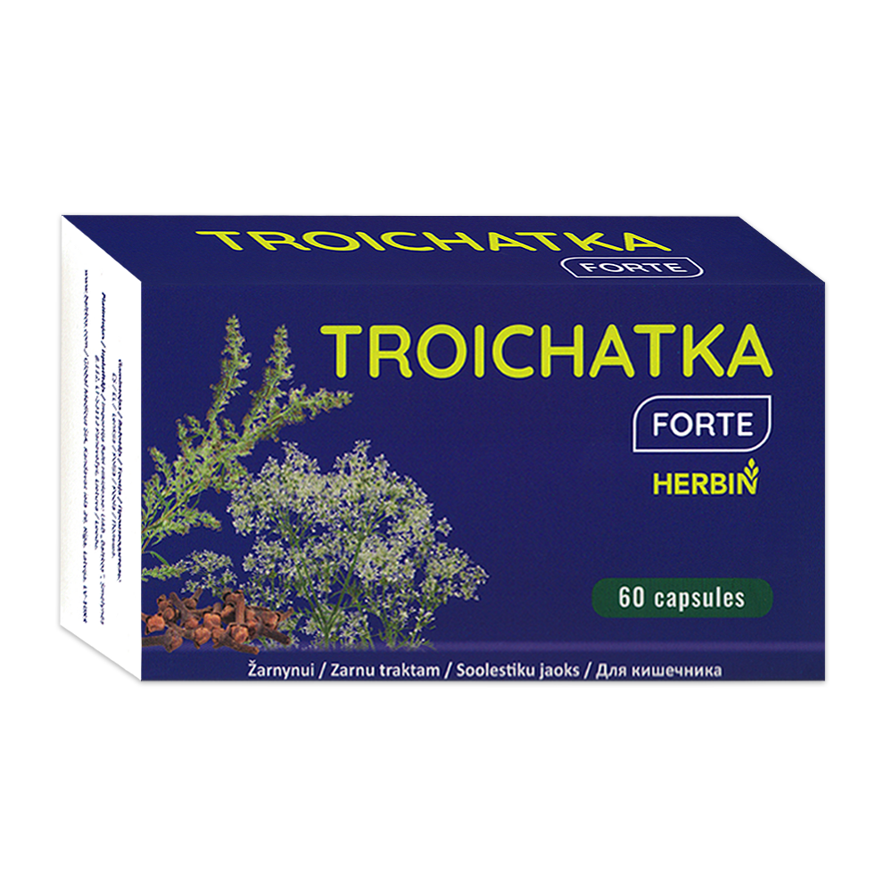 Herbin Troychatka Forte for bowel cleansing, 60 capsules