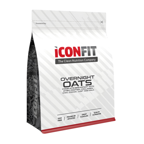 Iconfit naktinė avižų košė aviečių ir kokosų skonio, 1 kg