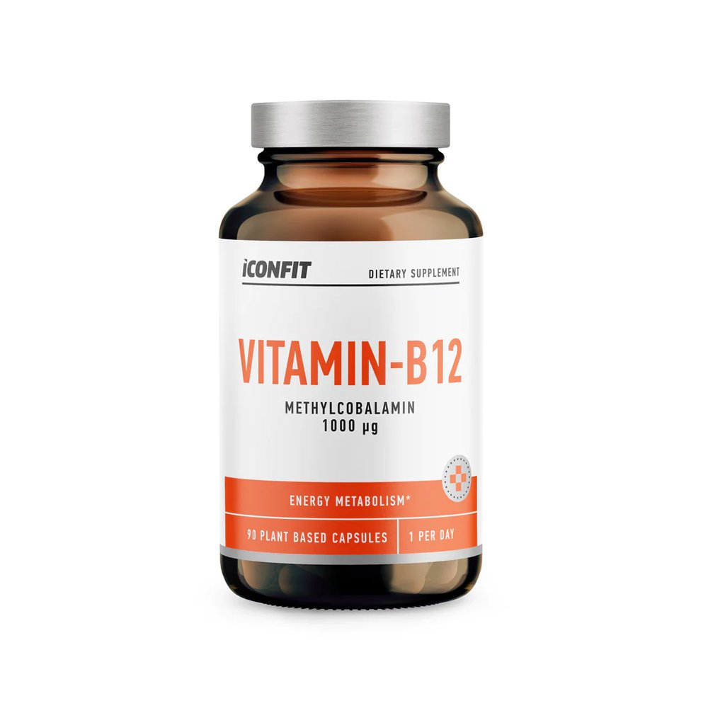 Vitaminas B12 1000 μg (kobalaminas) ICONFIT, 90 kapsulių