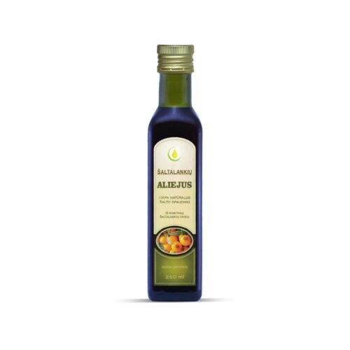 Šaltalankių aliejus natūralus, nerafinuotas, šalto spaudimo, 250 ml