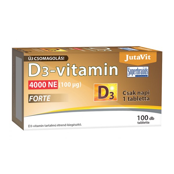 JutaVit Vitamin D3 4000 IU forte 100 mcg, 100 Tabletten