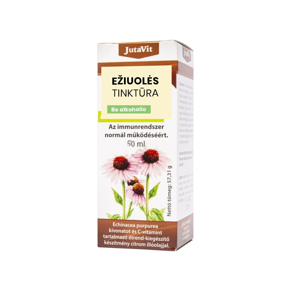 JutaVit violetter Purpursonnenhut(Echinacea) Tinktur ohne Alkohol, 50 ml