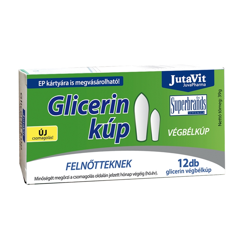 Jutavit Hämorrhoidal Rektale Glycerin Zäpfchen 2,5 g, 12 St.