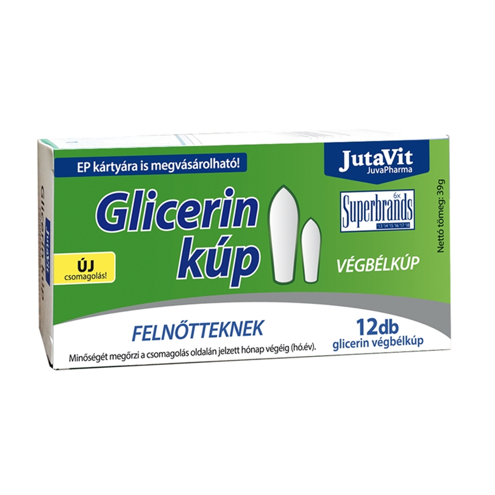 Jutavit Hämorrhoidal Rektale Glycerin Zäpfchen 2,5 g, 12 St.